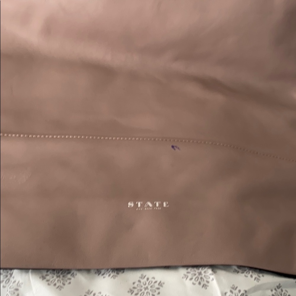 State Leather Drawstring Backpack - image 4